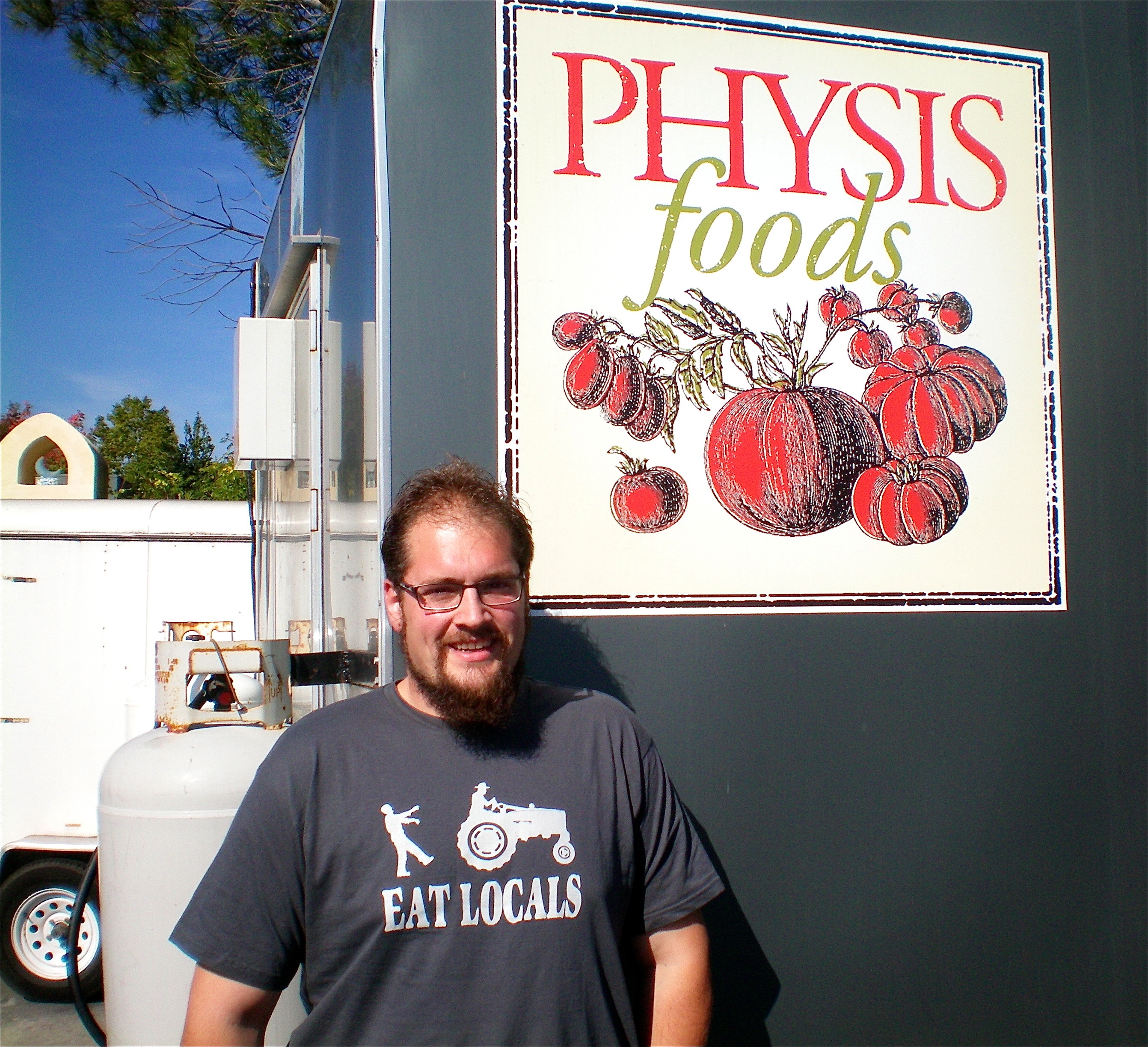 Jason Taylor with his mobile kitchen