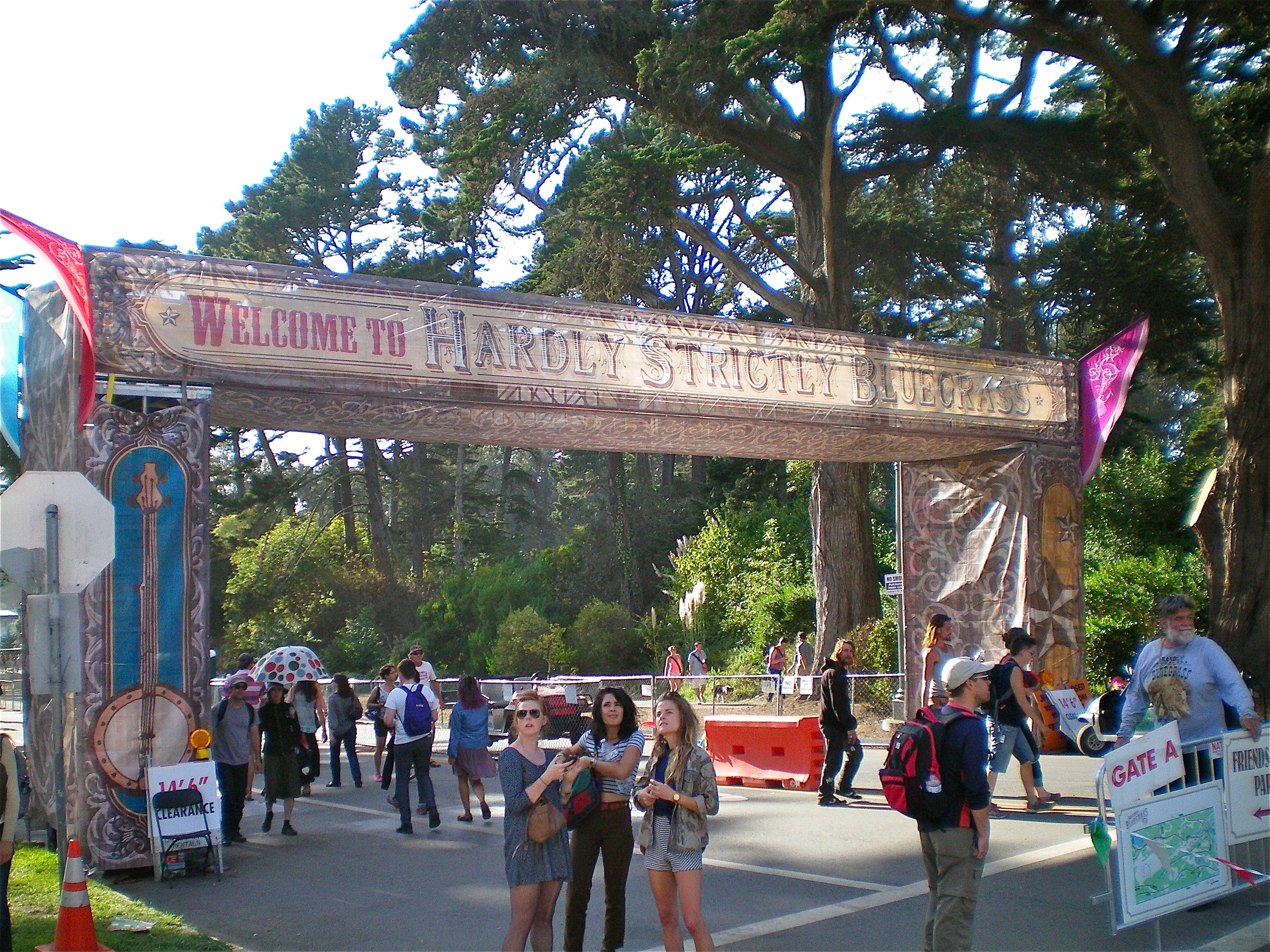 The festival entrance