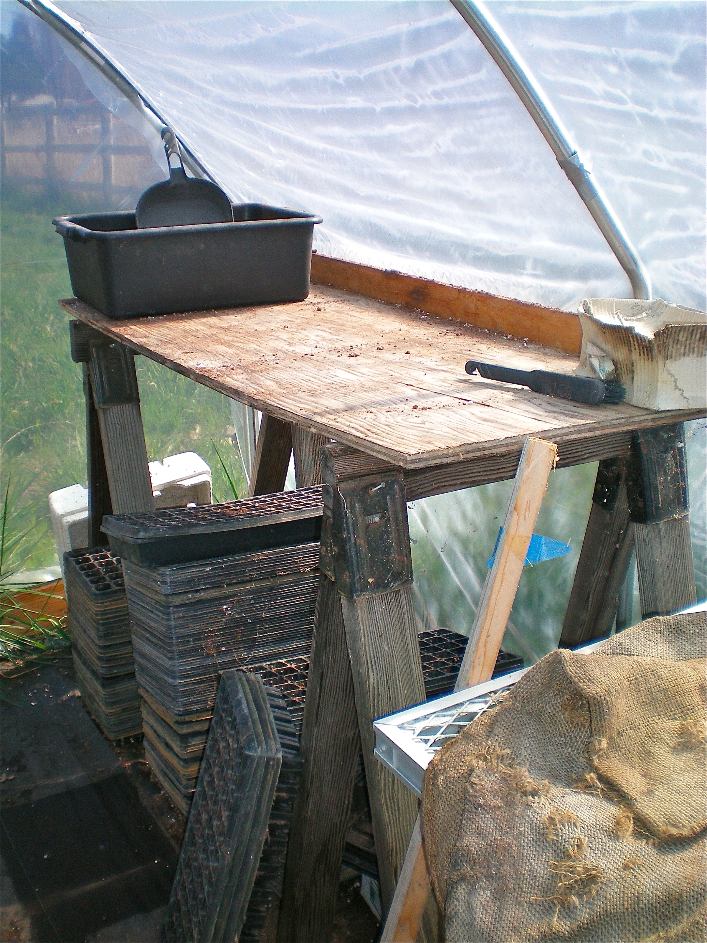 My potting table